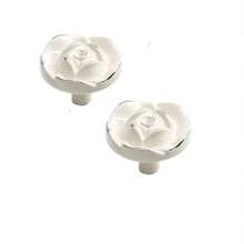 1 pieza/2 piezas Manijas de muebles de aleación de zinc en estilo minimalista moderno europeo color oro rosa y blanco marfil, adecuadas para gabinetes, armarios, cajones, perillas de puertas - Borde dorado marfil - Ver 23