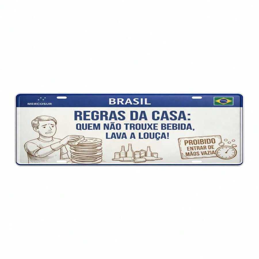 Fun Decorative Wall Plaque In MDF, 40x13cm, With A Phrase For The Barbecue Corner. - 02 - View 1