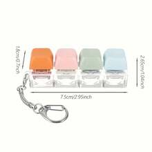 Fidget Toys Featuring A Touch Keyboard Design, Colorful Keys, And A Linear Clicky Keychain. Perfect For Sensory Enjoyment, These Keyboard Clickers Make Great Novelty Gifts - Multicolor - View 2