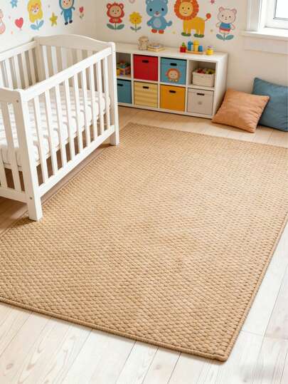 1 pieza Alfombra de juego con patrón de piña rectangular, decoración de habitación de bebé, alfombra de juego para niños, absorbente y resistente a la suciedad, antideslizante, alfombra decorativa, decoración de dormitorio, alfombra pequeña, alfombra, decoración del hogar, alfombra para exteriores, alfombra lavable