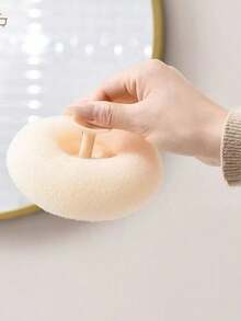 1pc Soft Shower Loofah With Suction Cup, Home Bath Sponge For Lathering, Exfoliating And Massaging - Multicolor - View 6