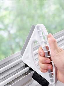 1件装二合一窗槽清洁刷带刮刀 | 手持式缝隙除尘刷，适用于窗槽、浴室和厨房缝隙 - 多色 - 查看 8