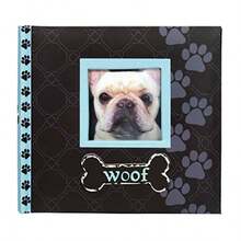 Malden International Designs Woof Album 1-Up Picture Frame 4 by 6-Inch Blue Holds 80 Photos - Azul - Ver 7