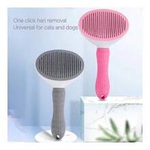 Pet Grooming Brush, Universal For Cats & Dogs, One-Click Undercoat Removal, Dual-Use Deshedding & Daily Brushing Tool - Multicolor - View 7