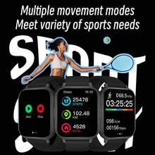 1.83英寸大屏智能手表，男女通用，具备消息和来电提醒、简易音乐控制、运动模式、日常必备功能、可自定义设置、轻松扫描连接、天气推送和提醒设置等功能。 - 查看 7