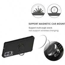 Cricket Debut S3 Case Compatible For ATT ATT Vista 2 Phone Case U572AC U572AA Cover With Tempered Glass Screen Protector 2MM Thickening Super Protection Ring Support Black - 黑色 - 查看 5