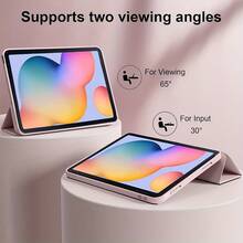适用于 iPad 第十代的保护壳，三折支架，智能睡眠/唤醒功能，内置笔槽，TPU 透明软壳，简约休闲时尚的折叠平板电脑保护套；适用于 iPad 第十一代平板电脑保护套，A16 芯片保护套；适用于 iPad Air 11 (M2)，第九代 10.2 英寸，第八代 10.2 英寸；适用于三星 Galaxy Tab 平板电脑的保护壳 - 粉色 - 查看 3