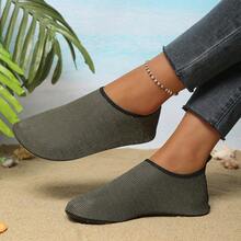 男女通用沙滩凉鞋，适合海边、徒步旅行、冲浪和游泳 - 鏽棕色 - 查看 6