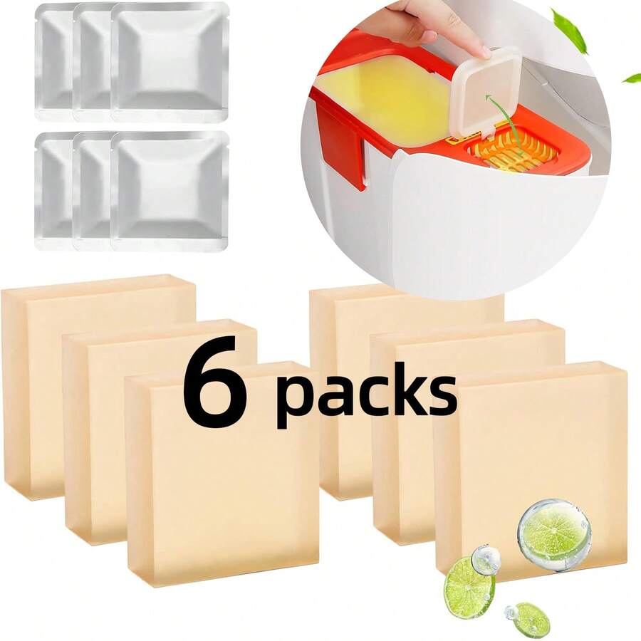 6pcs N50 Cat Litter Box Replacement Air Filters, Self-Cleaning Litter Box Deodorizing Blocks, Cat Litter Tray Odor Filter Refills, Fit For Automatic Litter Box Odor Control - 6pcs - View 1