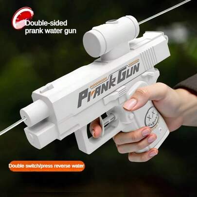 1pc 2026 New Creative Reversible Water Gun, Unisex Summer Beach Water Toy, Squirt Water Fight Mini Sprinkler, Gag Gift, Birthday/Holiday Gift