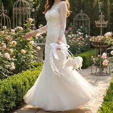 Bộ bó hoa ly thác nước hoàn chỉnh, thích hợp làm quà tặng đám cưới cho bạn bè, đạo cụ chụp ảnh studio, lễ cưới, chụp ảnh du lịch. - Nhiều màu - Xem 2