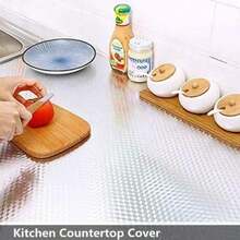 ucdfi 1 rollo de papel tapiz autoadhesivo para decoración de habitaciones y cocinas, resistente al agua y al aceite, para decorar encimeras, cajones y gabinetes - Pegatina a prueba de aceite - Ver 5
