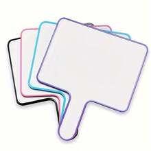 hoojojo 1/4pcs Double-Sided Whiteboard, Drawing Board, Writing Board, Message Board, Handheld Whiteboard, Available In 4 Colors, Suitable For Office, Classroom, Competition, Home, Meeting - Multicolor - View 8