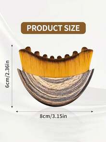 2pcs Manual Lymphatic Cleansing Brush | Suitable For Sensitive Skin And Lymphedema, Oval Shape With Bristle Design, Easy To Use, Made Of Plastic - View 5