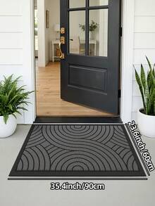 DAJIANG 1pc Thick PVC Rubber Non-Slip Doormat, Waterproof & Durable, Suitable For Indoor & Outdoor, Easy To Hand Wash & Clean, Applicable For Home And Commercial Spaces, Multiple Sizes Available - Multicolor - View 14