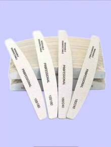 3/5/10/20/50pcs Nail Files, 100/180 Grit Sandpaper, Zebra Pattern Double-Sided Washable Coarse Files, Suitable For Removing Acrylic Nails And Extending Nails, Manicure Care Set, Salon & Home Use - Multicolor - View 9