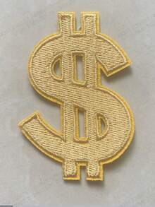 Miếng vá thêu hình đô la, miếng dán ủi, huy hiệu hình túi tiền, phụ kiện quần áo, miếng vá vải thêu. - Phiên bản ủi - Xem 3