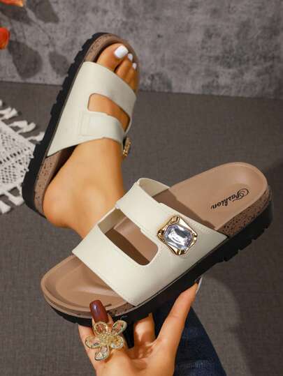 New Women Platform Wedge Sandals, Casual Daily Beach Slippers