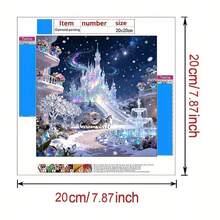 1 Set Handmade 5D DIY Diamond Painting Kit, Suitable For Home Bedroom Entrance Study Bathroom Decor Canvas Wall Art, Holiday Gift - View 12