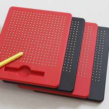1pc Portable Magnetic Drawing Board In Red, Green, Blue, Black, With Smooth Steel Balls, Suitable For Digital Writing, Back To School, Birthday, Holiday Gifts - Multicolor - View 4