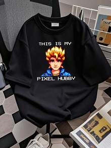 Women T-Shirt Print Sam Stardew Valley T Shirt Pixel Hubby Farming Harvest Moon Video Game RPG For Gamer Long Or Short Sleeves - màu đen - Xem 2