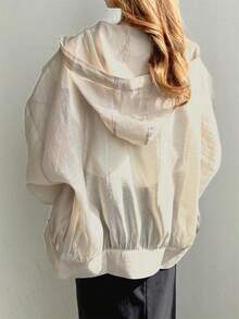 New Summer 2026 Collection: Women's Lightweight Hooded UV Protection Jacket. Excellent UV Protection, Breathable, And Made From A Cool, Soft Material. Comfortable And Stylish. Perfect For Commuting, School, Outings, And Everyday Wear. A Popular Item For Women's Sun Protection Outerwear. - Khaki - View 2