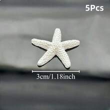 1.18英寸树脂海星装饰品，可爱迷你海星，适用于婚礼、节日装饰、家居装饰和DIY工艺品 - 星星 - 查看 14