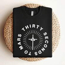 Women T-Shirt Print Thirty Second To Mars Active T-Shirt - Black - View 3