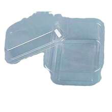 Hộp đựng thực phẩm bằng nhựa trong suốt hình vuông, chống rò rỉ, có nắp đậy, hộp đựng tráng miệng dùng một lần có thể xếp chồng lên nhau, thích hợp cho tiệm bánh, đựng trái cây, salad, sử dụng tại nhà và thương mại. - Trong suốt - Xem 5