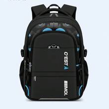 Men's Backpack, Fashionable Large Capacity Lightweight Spine Protection Backpack, Travel Bag Laptop Bag, Daily And Travel Large Capacity Backpack - Rectangle - View 10