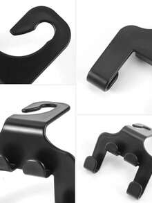 1pc/2pcs Universal Auto Seat Headrest Hook Storage Hanger Car Vehicle Back Seat Organizer Holder Car Mobile Phone Holder Car Interior Accessories - A - View 9