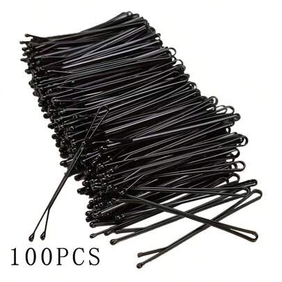 30/50/100/200个黑色加厚侧夹发爪，浴室发饰发夹，用于固定发型和刘海