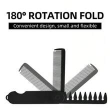 Lược gấp đa năng dành cho nam, lược chải tóc dầu, lược tạo kiểu tóc Pompadour, lược tạo kiểu răng thưa, lược gấp gọn tiện dụng khi đi du lịch. - nhiều màu - Xem 11