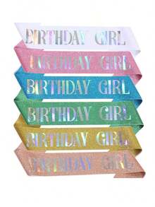 Birthday Sash, Women's Birthday Sash Suitable For Birthday Party, Birthday Sash Small Gift - Multicolor - View 1