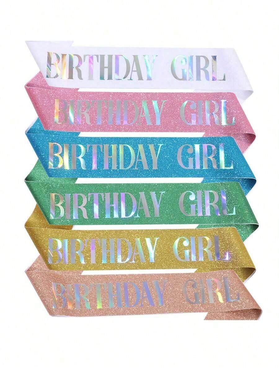 Birthday Sash, Women's Birthday Sash Suitable For Birthday Party, Birthday Sash Small Gift - Multicolor - View 1