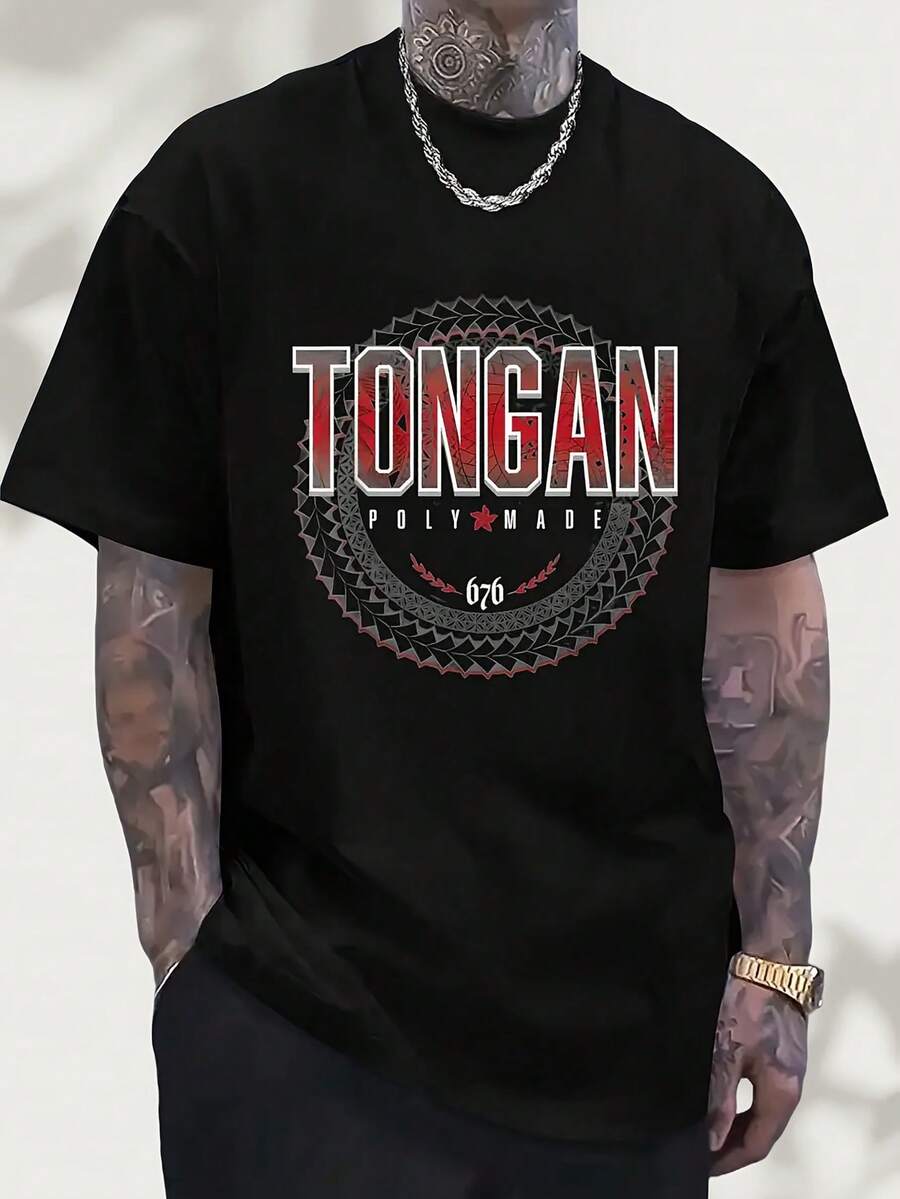 Camiseta gráfica para hombre negra con estampado  en blanco y negro, transpirable, de corte regular, informal, adecuada para actividades al aire libre, deportes y uso casual, diseño patriótico de temporada para primavera, verano y otoño, algodón 180 g/m², camisetas para hombre y mujer para regalar en días festivos, tallas S-XXXL, color negro. - Negro - Ver 1