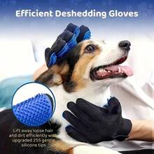 1pc/2pcs Pet Grooming Gloves, Deshedding And Massage Function Grooming Gloves For Dogs And Cats To Remove Loose Hair, Cat Cleaning And Grooming Gloves, Pet Grooming Massage Cat Gloves, Deshedding Gloves, Brush. - Multicolor - View 9