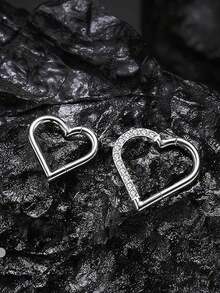 1 đôi bông tai hình trái tim mạ vàng, bông tai dạng khuyên mũi bằng thép không gỉ 16G, thích hợp làm quà tặng Ngày Valentine, Ngày của Mẹ, quà tặng cho mẹ, trang sức nữ. - Quyên góp vì tình yêu thương - Xem 7