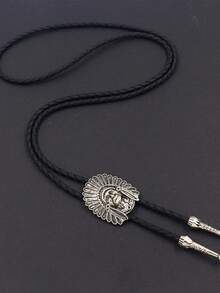 1pc Indie Design Style Bolo Tie, Accessory Suitable For Men And Women Daily Wear - Multicolor - View 2