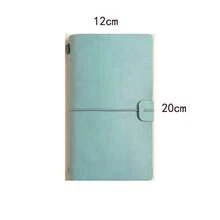 1pc Minimalist A6 Strap Bound Portable Notebook, Faux Leather Cover Journal - A6 - View 6