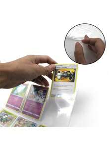 10个双面180格卡套，适用于游戏卡、集换式卡、卡片收藏、硬币收纳、钱包等。 - 無色 - 查看 6