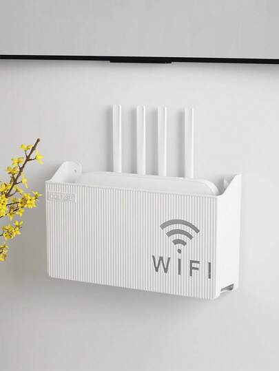 1 pezzo Scatola portaoggetti per router WiFi da parete, decorazione per la casa, decorazione per la stanza