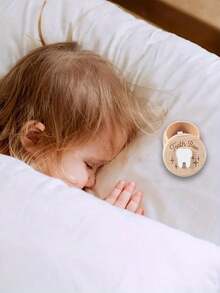 1 hộp đựng răng sữa, hộp gỗ chạm khắc dễ thương, hộp lưu giữ kỷ niệm răng rụng, hộp đựng răng được chạm khắc hình răng, quà tặng cho trẻ em trai gái bị rụng răng, quà tặng trong tiệc mừng sinh nhật. - Nhiều màu - Xem 9