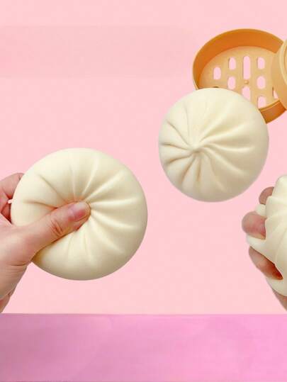 Best-Selling Squeeze Toy, Cute Bun-Shaped Toy, Suitable For Adults And Teens, Easter Egg Filler, Stress Relief Sensory Ball, Fidget Toy, Christmas Stocking Filler, Mystery Gift Box