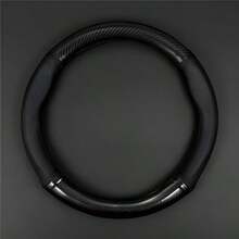 Universal Carbon Fiber Leather 3D Anti-Slip Steering Wheel Cover, Minimalist And Fashionable Car Accessory - Multicolor - View 8