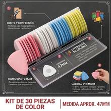 Set de 30 piezas de Tela Borrable Para Sastres Triangular De Gis Con Una Caja De Almacenamiento Polvo Para Borrar Ropa Fácil De Almacenar Y Transportar Marcador De Retazos Acolchado Manualidades Patrón De Ropa Herramienta De Costura Accesorios De Costura Diy Marcadores De Tiza De Costura Aplicaciones Amplias Duraderos Y Resistentes Oficina Trabajo Bonito Presente Cualquier Ocasion Regalo Para Estudiantes Regalo De Cumpleaños Navidad Dia Del Padre Dia Del Niño Dia De Las Madres  Niños Y Niñas - Multicolor - Ver 2