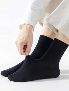 1/3/6/9 Pairs Men's Mid-Calf Socks, Thin All-Season, Anti-Odor, Moisture-Wicking, Business & Casual Couples Socks - Multicolor - View 35