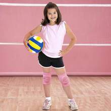 Volleyball Knee Pads For Girls, Boys, Youth, Women And Men, 7.8 Inch, With Thick Padding, Soft And Elastic Dance Knee Pads, Breathable Knee Support And Protector, 44130117 - 淡紫色 - 查看 6