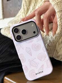 1个粉色底，龟壳图案手机壳，适用于 17 Pro Max，也适用于16/15/14 Pro Max，韩版时尚趣味手机壳，兼容11/12/13/14/15/16 Pro Max Plus，优雅设计男女皆宜，是圣诞节、情人节、复活节、婚礼季和生日送给女友的理想礼物。 - 彩色 - 查看 6