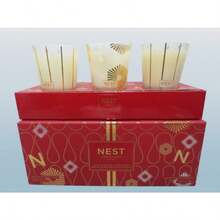 Trio de velas perfumadas pequeñas festivas de NEST FRAGRANCES, 3 velas perfumadas de 4.5 onzas cada una, en caja - como en la foto - Ver 5